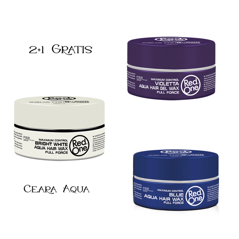2+1 Gratis: Ceara profesională pentru par RedOne Aqua (White, Violet, Blue) - Redist