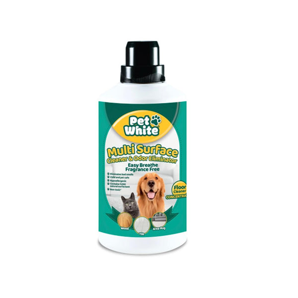 Solutie pentru pardoseala sigura pentru caini si pisici fara parfum Pet White 1000 ml - Redist