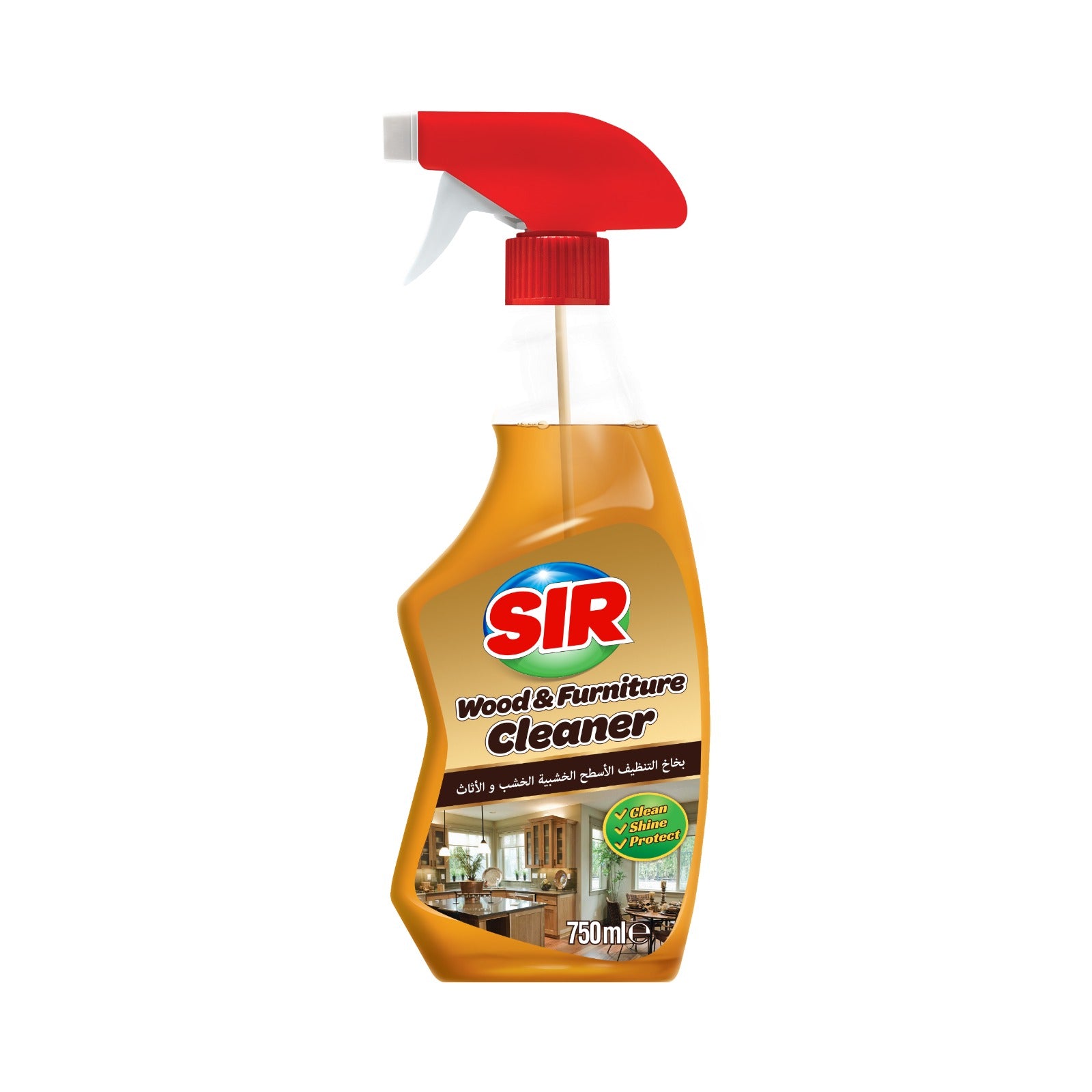 Soluție pentru curățarea mobilei și lemnului SIR cu pulverizator 750 ml - Redist