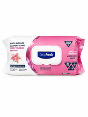 Şerveţele umede pentru multi suprafeţe cu bicarbonat şi oțet  Crini Deep Fresh 100 bucăți